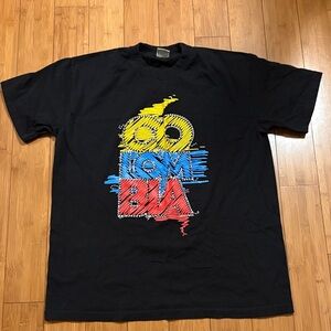 Black Graphic T-Shirt with Bold Design